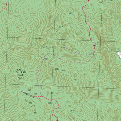 Getlost Map 7523-3 BUANGOR Topographic Map V14b 1:25,000