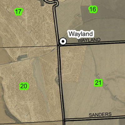Waterman T5N R34E Township Map