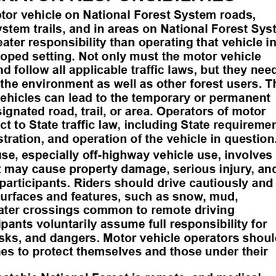 Motor Vehicle Use Map, MVUM, Kisatchie District, Kisatchie National Forest 9
