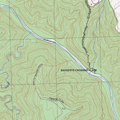 Getlost Map 8928-3N Caoura Topographic Map V14b 1:25,000