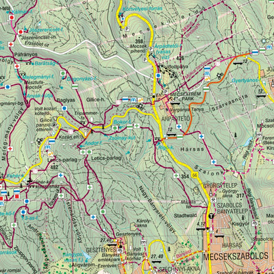 MECSEK turistatérkép / tourist map