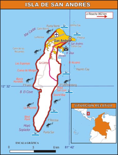 Mapa de la Isla de San Andres Preview 1