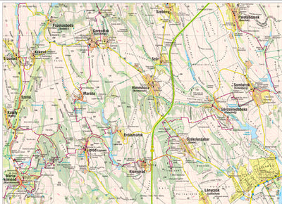 BARANYAI-DOMBSÁG (keleti rész) turistatérkép / Baranya-Hills (East) tourist map