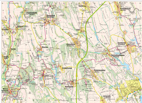 BARANYAI-DOMBSÁG (keleti rész) turistatérkép / Baranya-Hills (East) tourist map