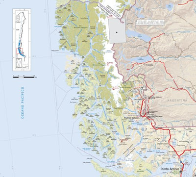 Carta Caminera de Magallanes y la Antártica Chilena (Norte)