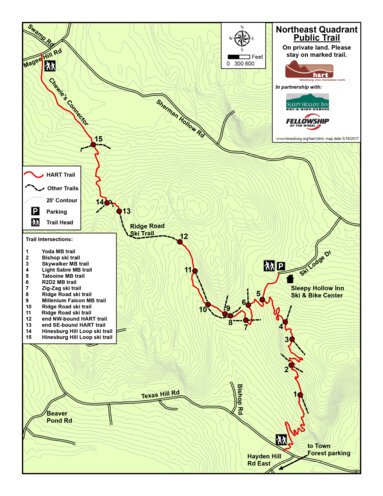 NE Quadrant Trail Map