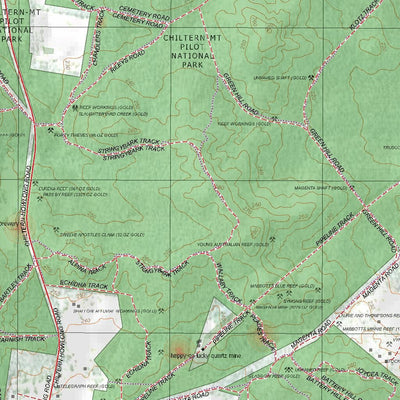 Getlost Map 8225-4 CHILTERN Topographic Map V14d 1:25,000