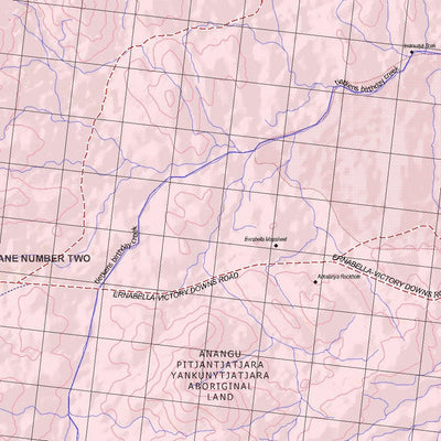 Getlost Map 5345 ERNABELLA Topographic Map V14d 1:75,000
