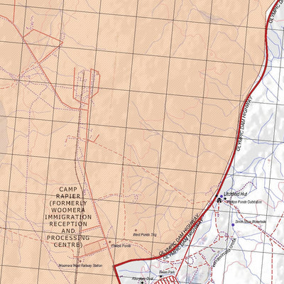 Getlost Map 6235 WOOMERA Topographic Map V14d 1:75,000