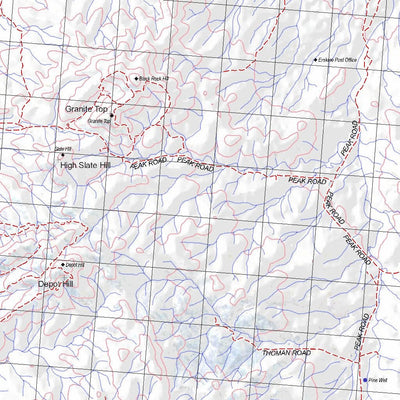 Getlost Map 6632 ORROROO Topographic Map V14d 1:75,000