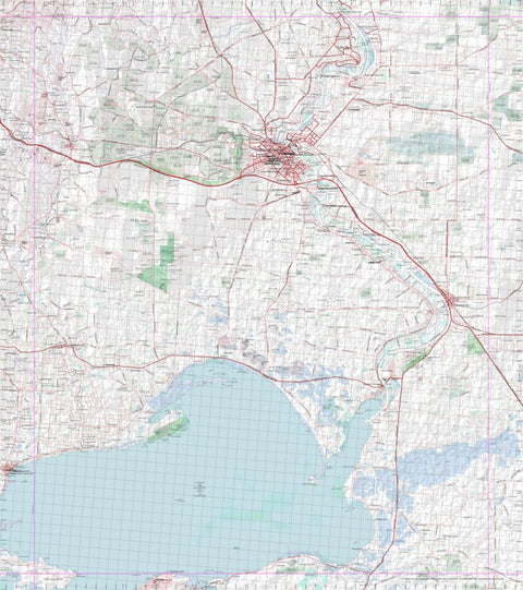 Getlost Map 6727 MOBILONG Topographic Map V14d 1:75,000