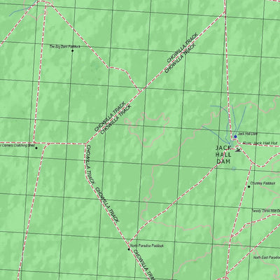 Getlost Map 7030 CHOWILLA Topographic Map V14d 1:75,000