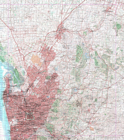 Getlost Map 6628 ADELAIDE Topographic Map V14d 1:75,000