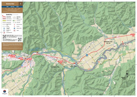 MAP 1 - Shokotsu River Canoeing Map (Hokkaido, Japan)