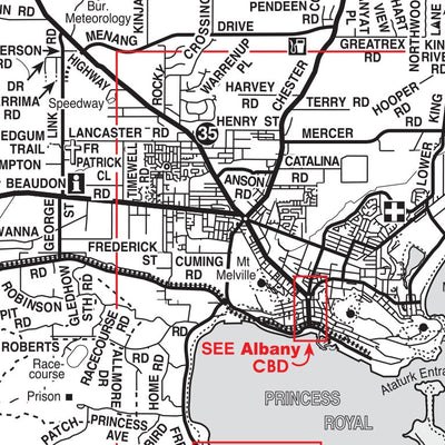 Albany - Locality Map