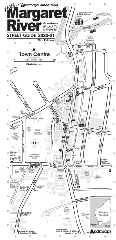 Andimaps - Margaret River Street Guide