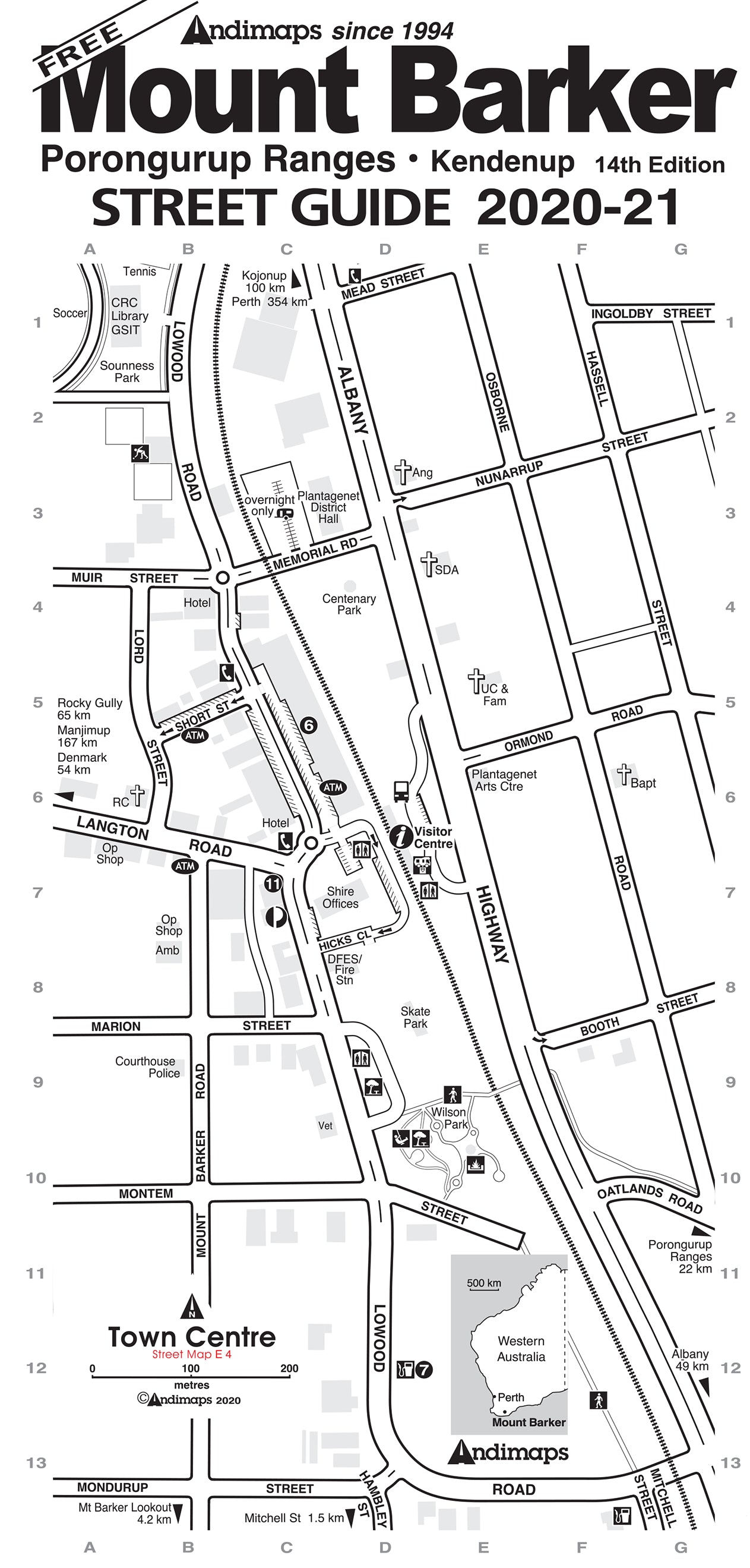 Andimaps Mount Barker Street Guide Map by Andimaps Avenza Maps