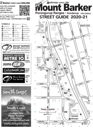 Andimaps - Mount Barker Street Guide Map by Andimaps | Avenza Maps