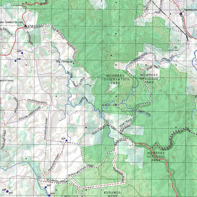 Getlost Map 7964 RUMULA Topographic Map V14d 1:75,000 QLD