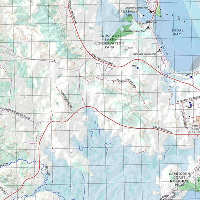 Getlost Map 9051 ROCKHAMPTON Topographic Map V14d 1:75,000 QLD