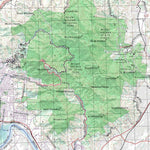 Getlost Map 9051 ROCKHAMPTON Topographic Map V14d 1:75,000 QLD