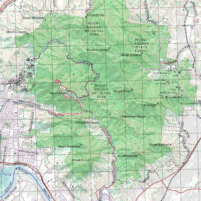 Getlost Map 9051 ROCKHAMPTON Topographic Map V14d 1:75,000 QLD