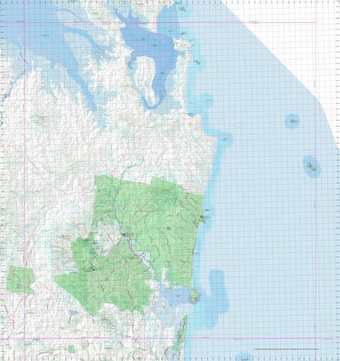Getlost Map 9052 BAYFIELD Topographic Map V14d 1:75,000 QLD