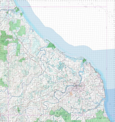 Getlost Map 9348 BUNDABERG Topographic Map V14d 1:75,000 QLD