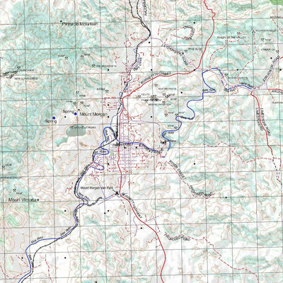Getlost Map 8950 MOUNT MORGAN Topographic Map V14d 1:75,000 QLD
