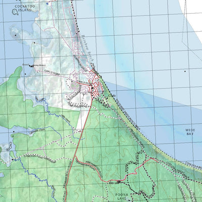 Getlost Map 9546 WIDE BAY Topographic Map V14d 1:75,000 QLD