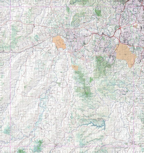 Getlost Map 9442 IPSWICH Topographic Map V14d 1:75,000 QLD