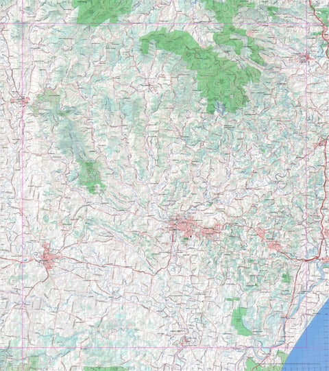 Getlost Map 9540 LISMORE Topographic Map V14d 1:75,000 NSW