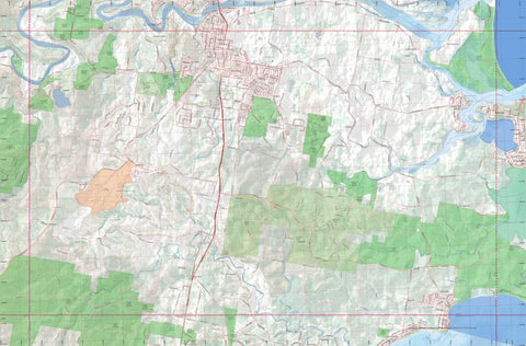 Getlost Map 9028-3S Nowra Topographic Map V14d 1:25,000 NSW