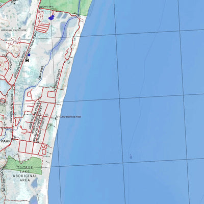 Getlost Map 9640-4S Byron Bay Topographic Map V14d 1:25,000 NSW