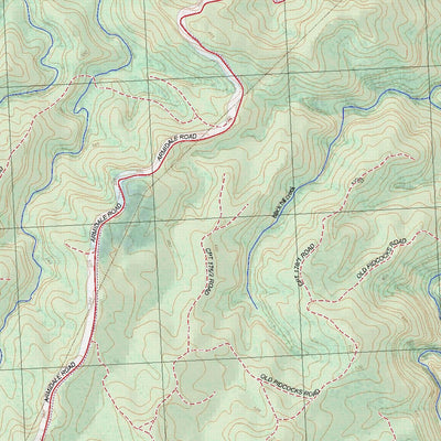 Getlost Map 9437-4N Clouds Creek Topographic Map V14d 1:25,000 NSW