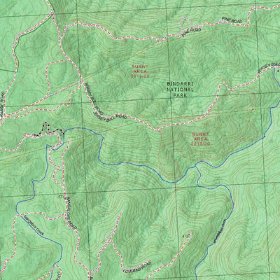 Getlost Map 9437-2N Brooklana Topographic Map V14d 1:25,000 NSW
