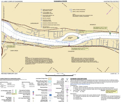 Kanawha River Chart 31 (Mile 74.3-76.7) - Watsons Island