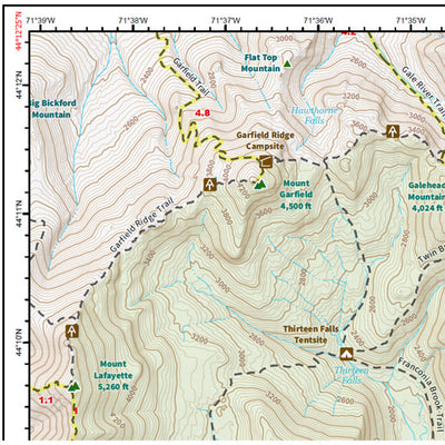 Mount Bond, Bond West, Bond Cliff Map [ 2 of 3 ]
