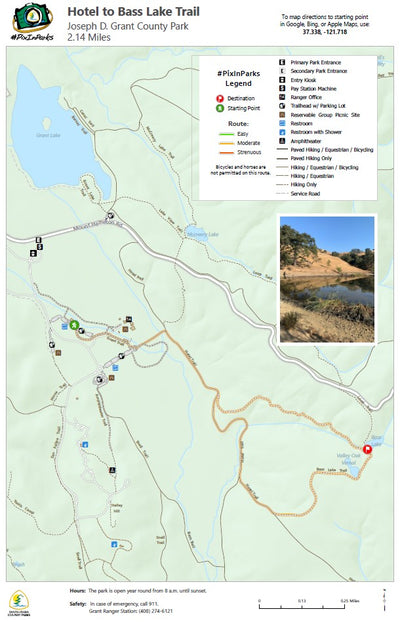 Pix In Parks 2021 - English Map by Santa Clara County Parks and
