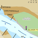 Lower Mississippi Chart 10 - River Mile 855.7 to 842.0