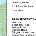 Lower Mississippi Chart 101 - Pass a Loutre River Mile 2.0 to 11.4