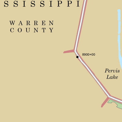 Lower Mississippi Chart 50 - River Mile 461.7 to 450.9