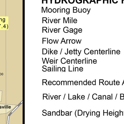 Lower Mississippi Chart 46 - River Mile 500.7 to 488.3