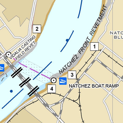 Lower Mississippi Chart 60 - River Mile 370.8 360.4