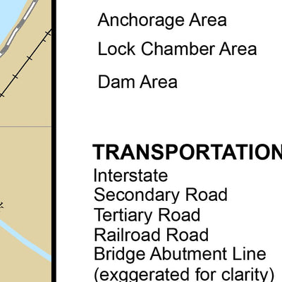Lower Mississippi Chart 38 - River Mile 565.9 to 557.6