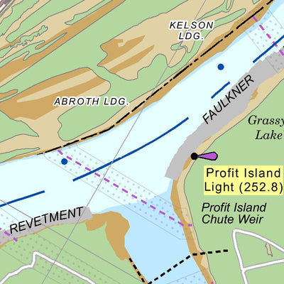 Lower Mississippi Chart 72 - River Mile 259.6 to 247.2