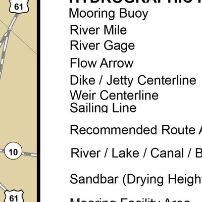 Lower Mississippi Chart 71 - River Mile 270.8 to 259.6