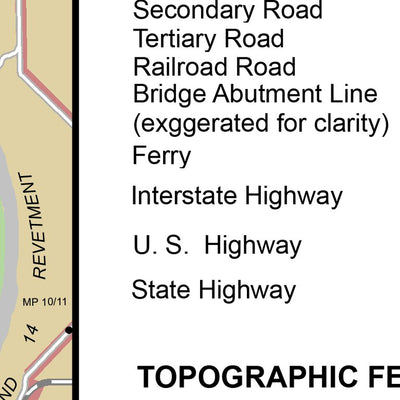Lower Mississippi Chart 9 - River Mile 870.8 to 852.8
