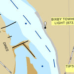 Lower Mississippi Chart 8 - River Mile 879.5 to 866.4