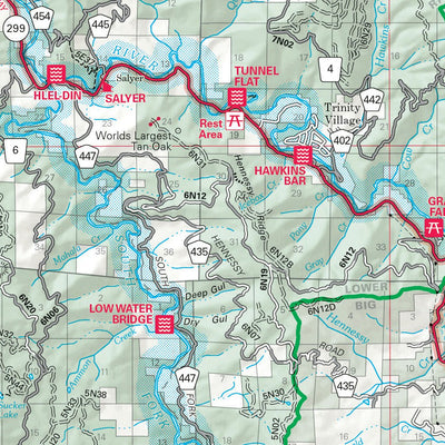 Six Rivers National Forest Visitor Map (South) by US Forest Service R5 ...